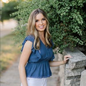 Abercrombie peplum blouse